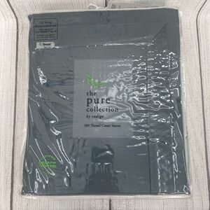 The Pure Collection By Indigo Duvet Set CAL KING Pacific Blue Cotton Sateen 300T